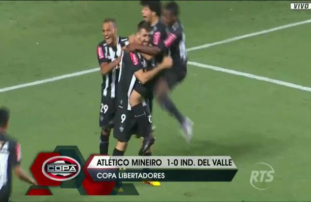 Atlético Mineiro derrotó a Ind. del Valle en la Copa Libertadores
